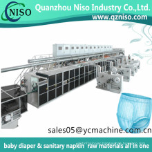 Full Servo Automatic Huggies Baby Pull on Diaper Baby Training Pants Diaper Making Machine with Mitsubishi